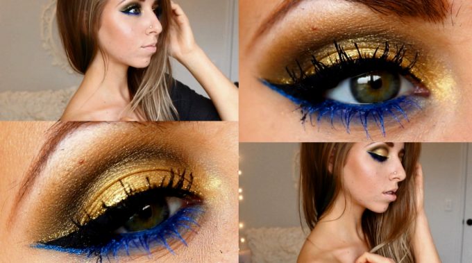 Tips to match eyeshadows with a blue dress